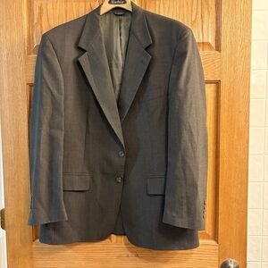 Bill Blass Hounds Tooth Blazer Sports Coat Jacket 100% Wool Men’s 46 Made In USA